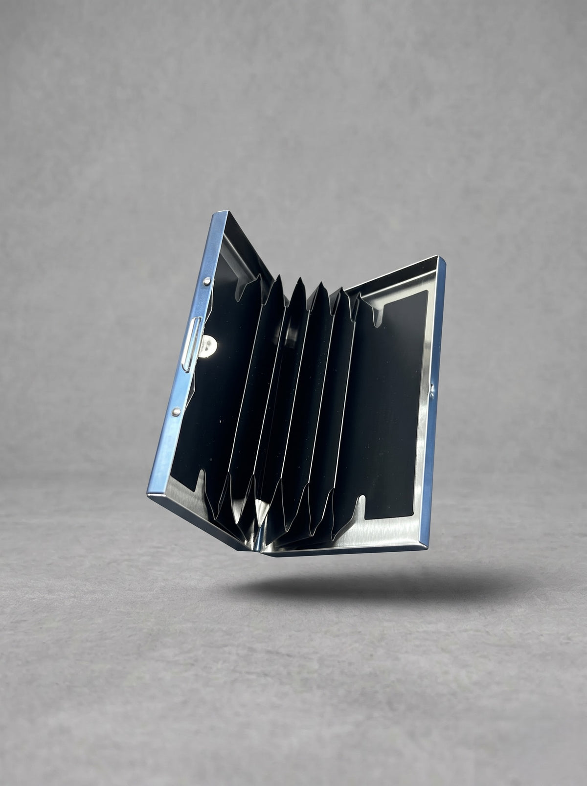 Midnight Crest Metal Card Holder