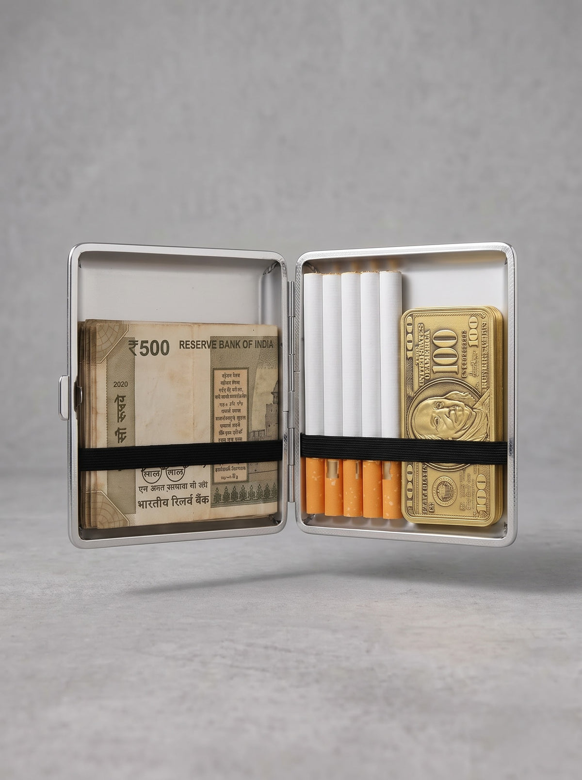 Chrome Hearts-Inspired Carbon Fiber Cigarette & Cash Case