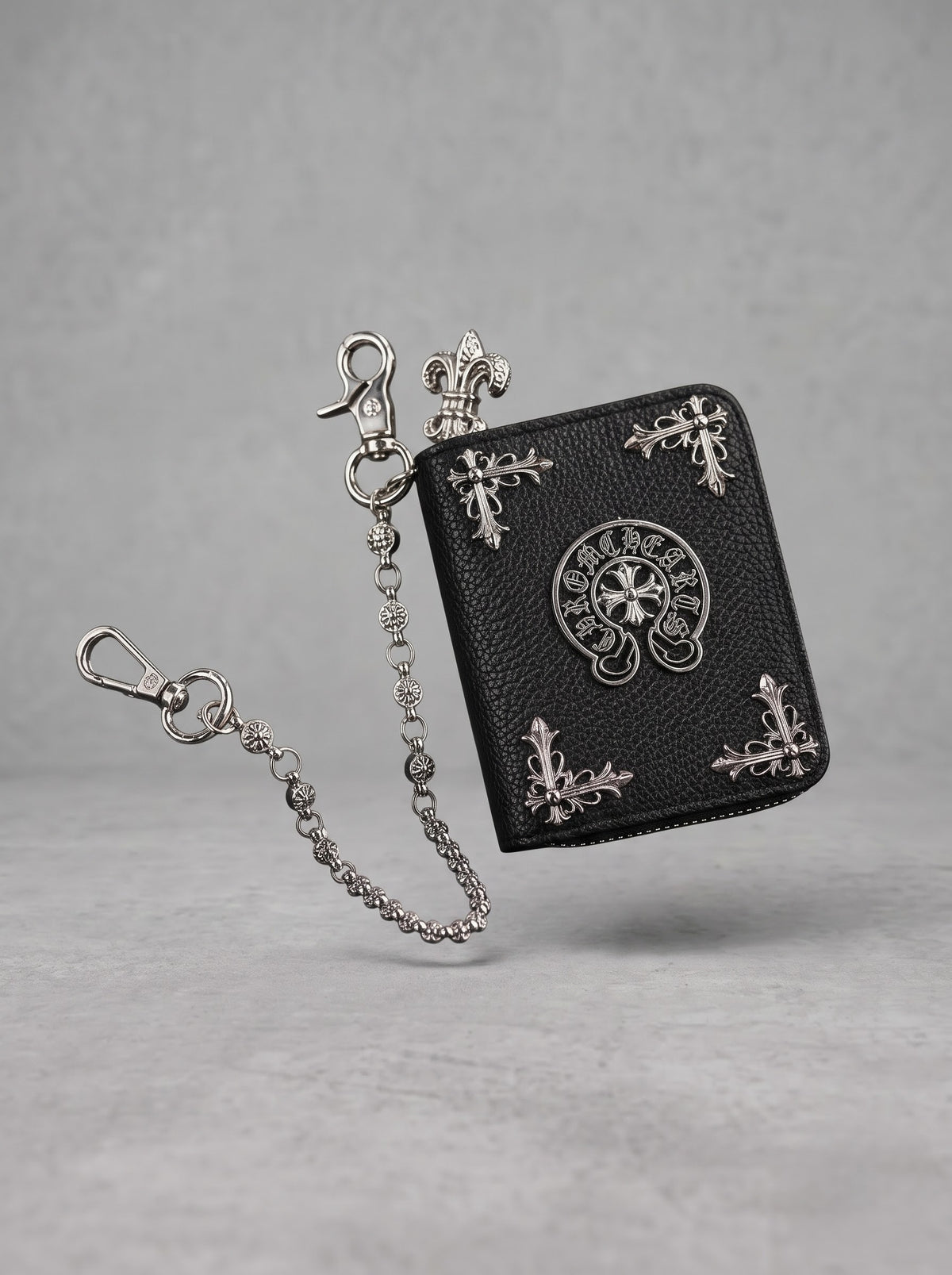 Midnight Fleur Chain Wallet