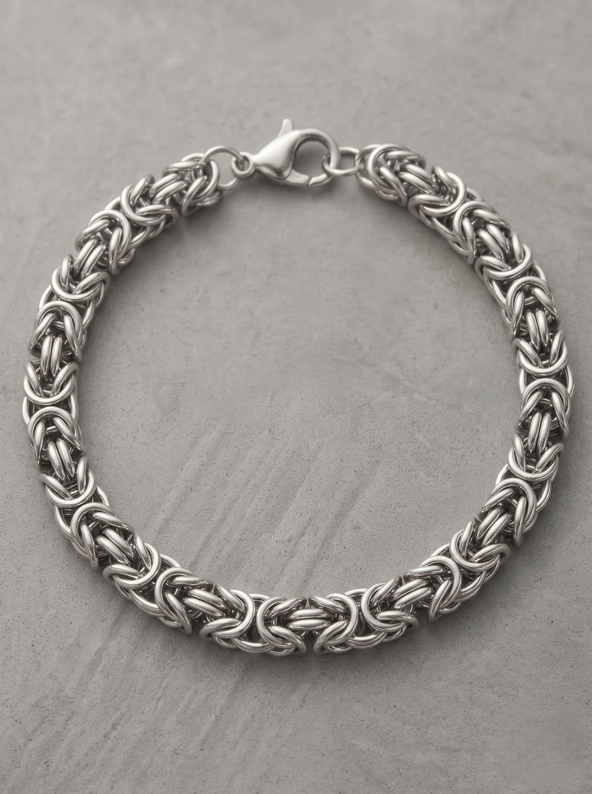 Silver Byzantine Chain Bracelet