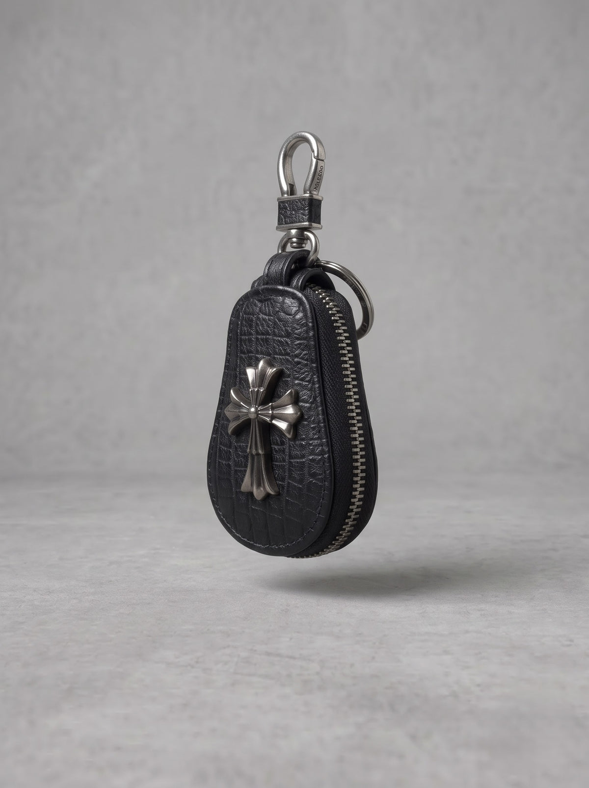 Noir Cross Zip Wallet