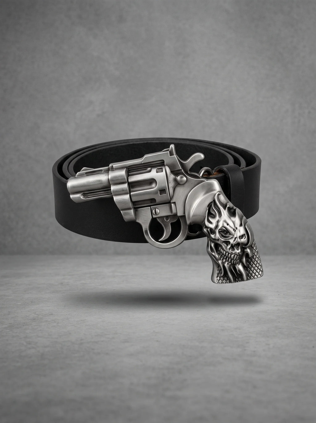 Outlaw Reaper Revolver Buckle Belt