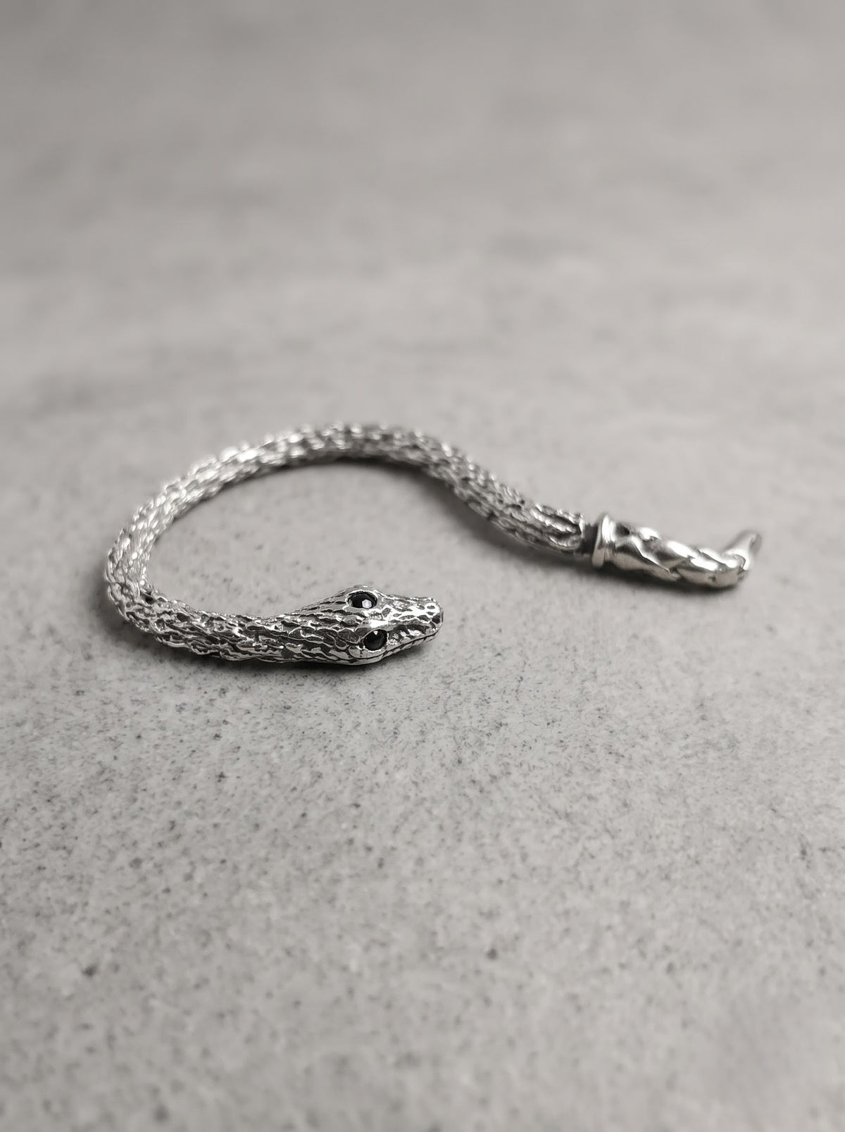Silver Serpent Hand Ear Cuff
