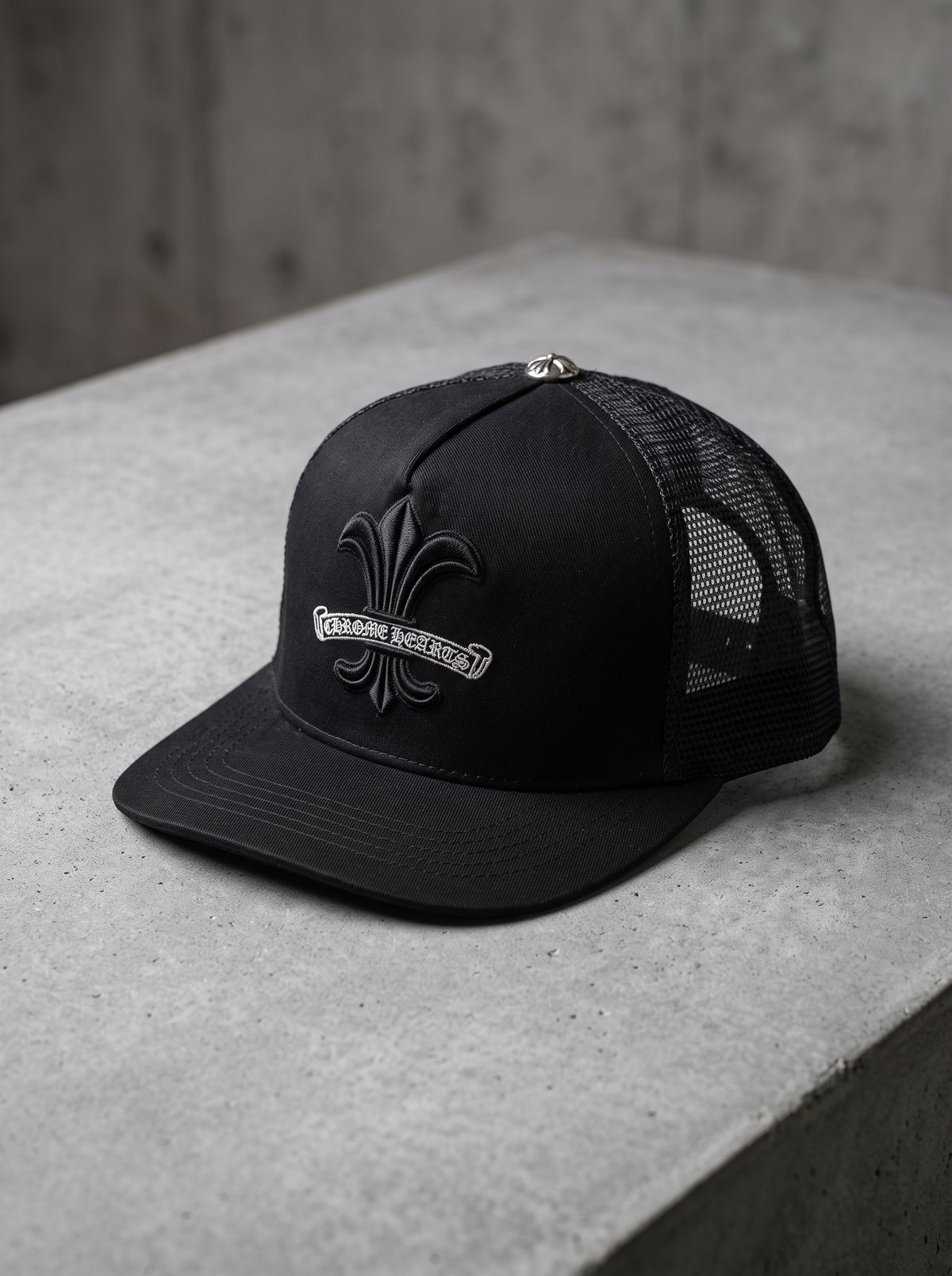 Chrome Hearts Fleur-de-Lis Trucker Hat