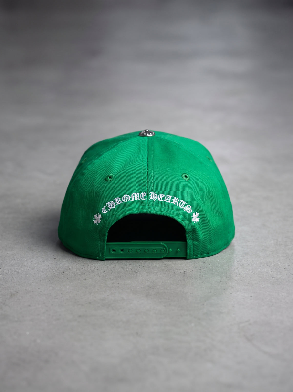 Chrome Hearts Gothic Monogram Two-Tone Snapback (Green/Yellow)