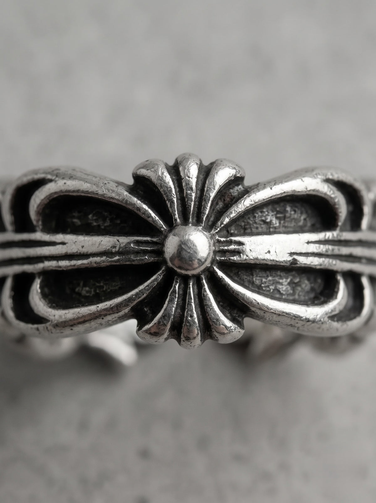 Antique Silver Gothic Wing Ring – Ornate Openwork Edition