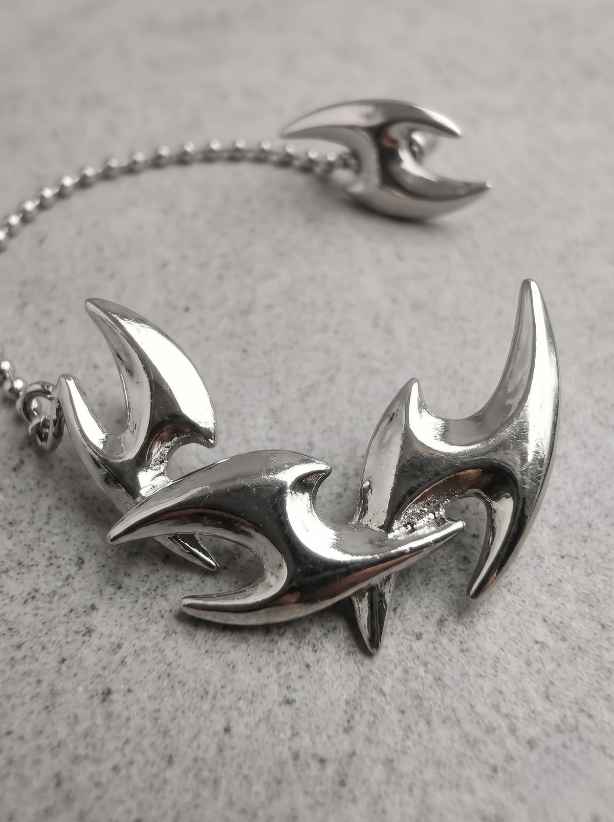 Silver Tribal Chain Ear Cuff