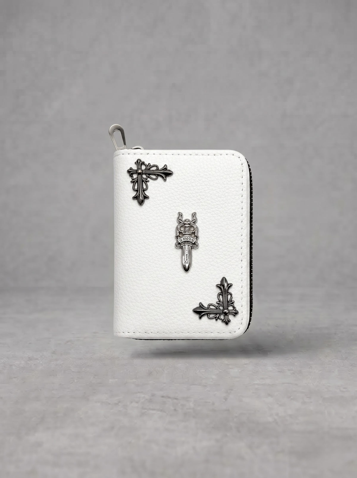 Ivory Gothic Compact Zip Wallet