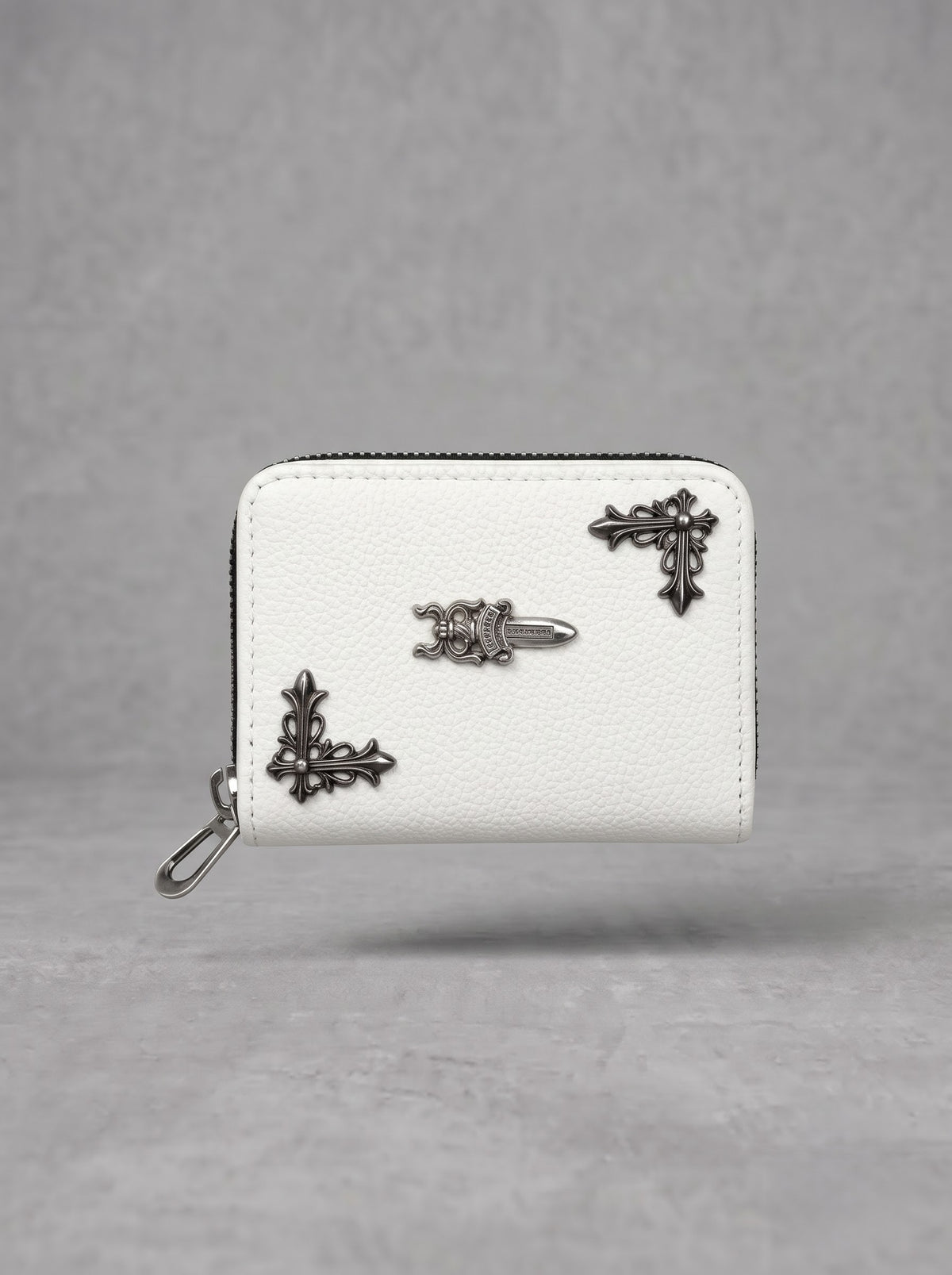 Ivory Gothic Compact Zip Wallet